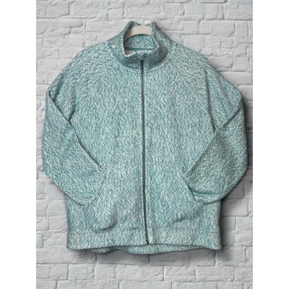 L.L.Bean Women's Small Marled Fleece Full Zip Cardigan Jacket Gorpcore Outerwear